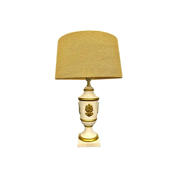 Table lamp in ceramic and fabric (ivory), Patrizia Garganti image