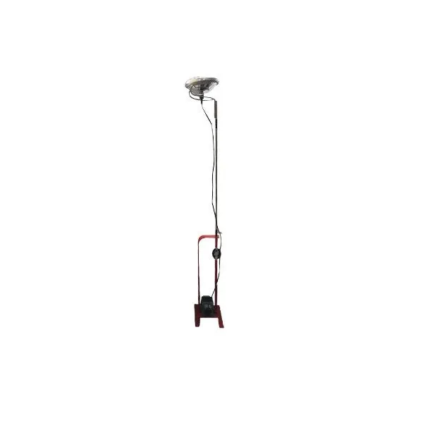 Iconic Toio floor lamp in metal (red), Flos image