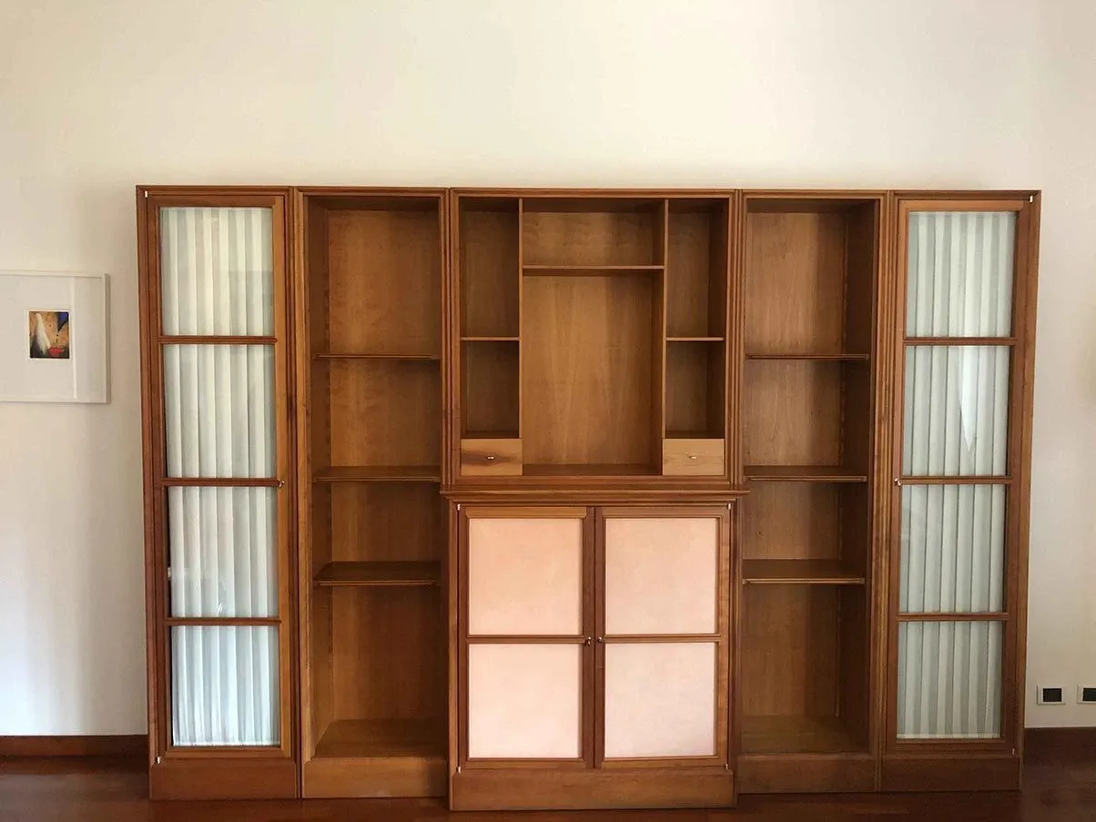 Work bookcase in solid cherry wood 4