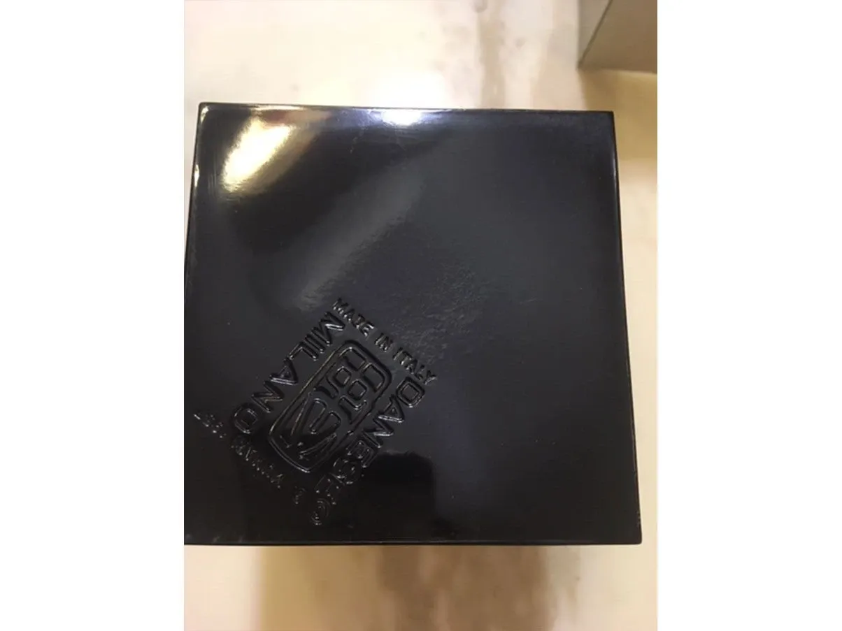 Cubo ashtray by Bruno Munari (black), Danese Milano 