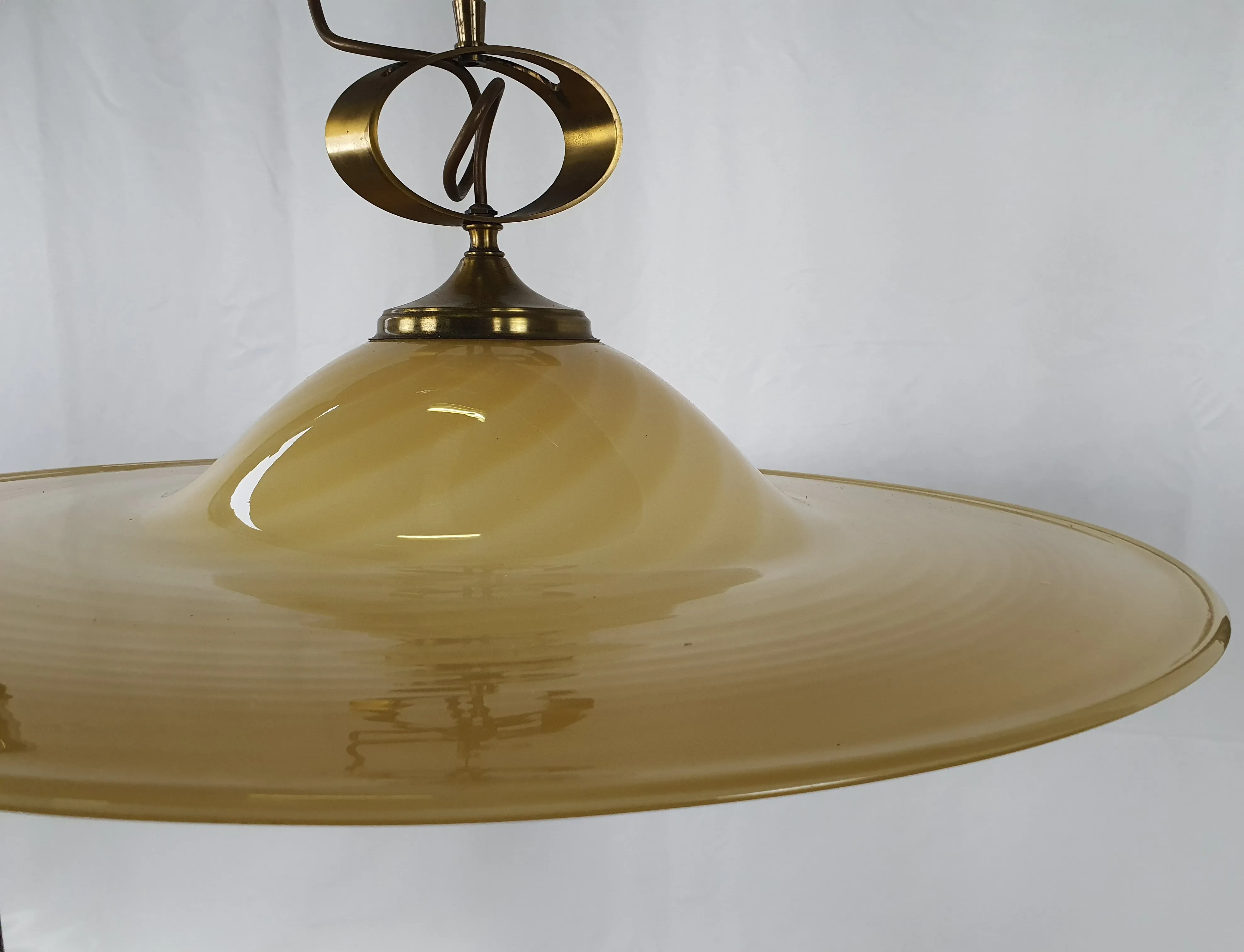 Lampada a sospensione in vetro di Murano (anni'70), 1
