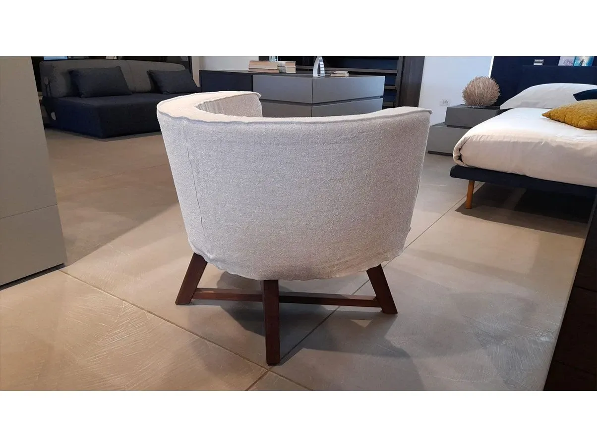Gray 08 armchair by Paola Navone in fabric 1