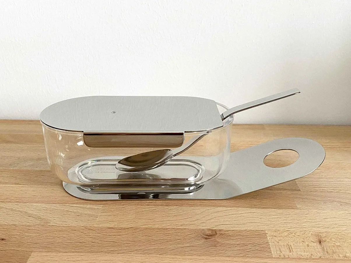Formaggiera Joe Colombo in acciaio, Design Memorabilia 4