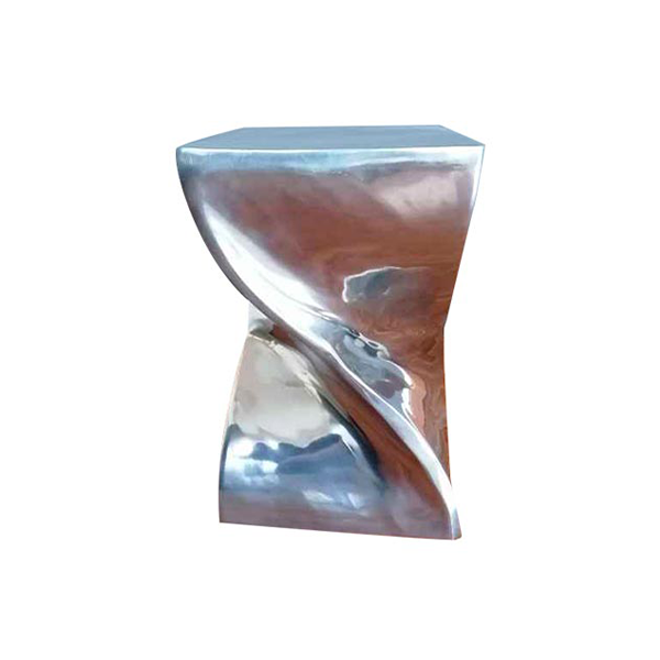 Mirror polished aluminum sculpture Alu, Bosa image