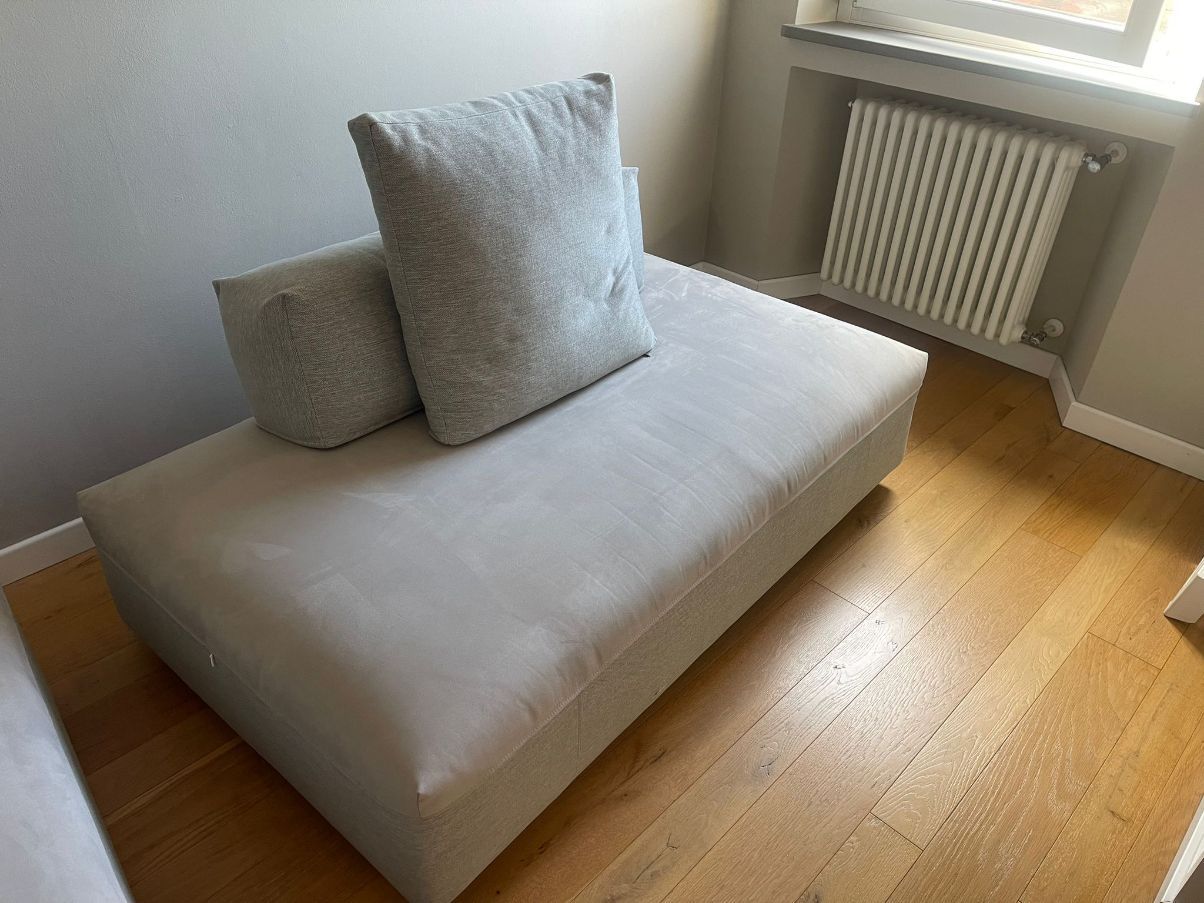 Modular sofa 2 modules Monopoli in fabric, Desirée Side