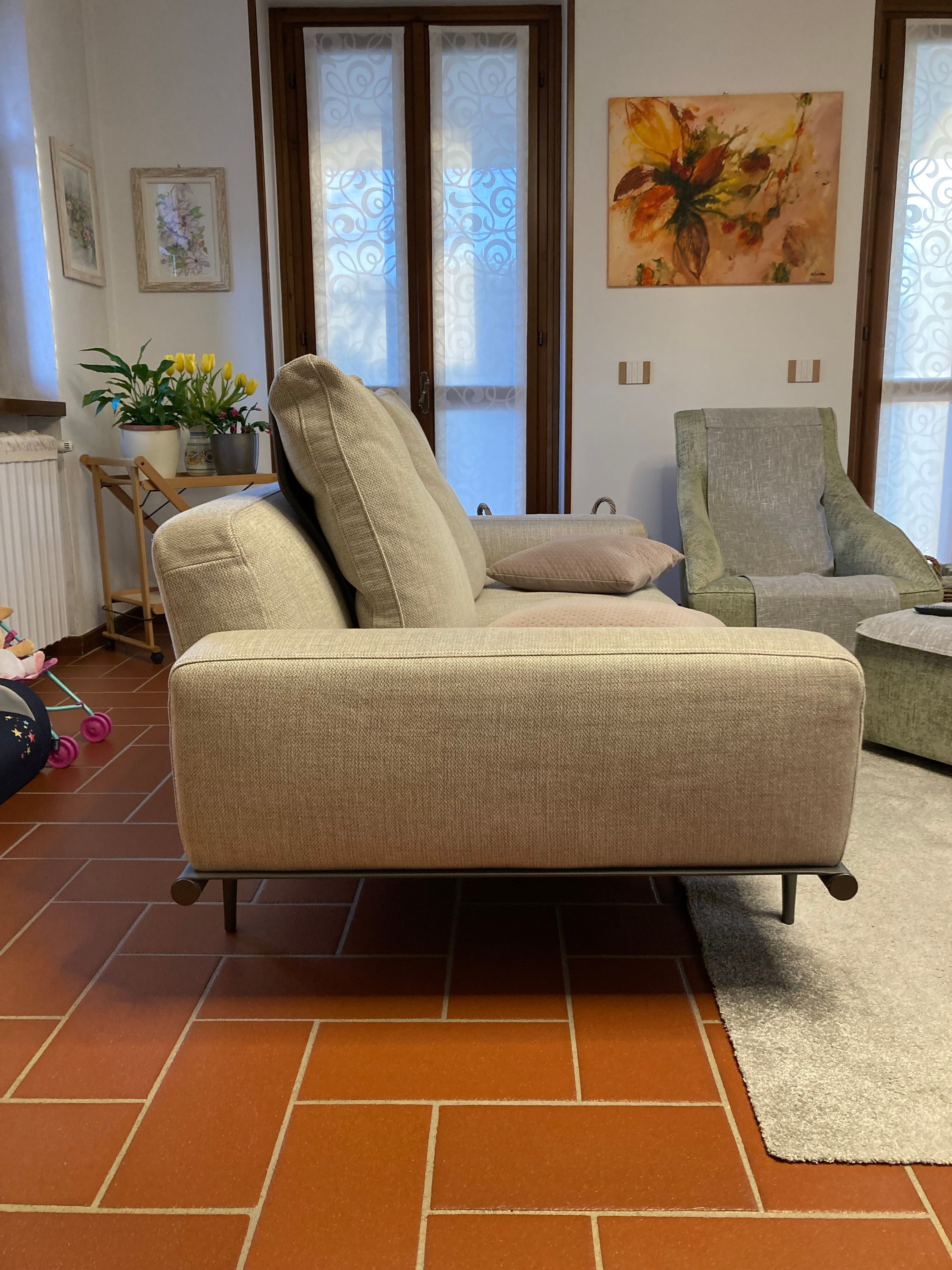 Divano 2/3 posti Let it be colore salvia Side