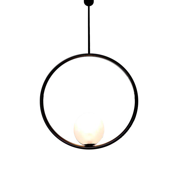 Tondina suspension lamp in metal (black), Ditre Italia image