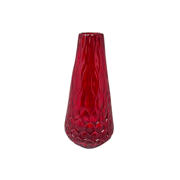 Vaso vintage in vetro di Murano  rosso (anni'60), Ca dei Vetrai image
