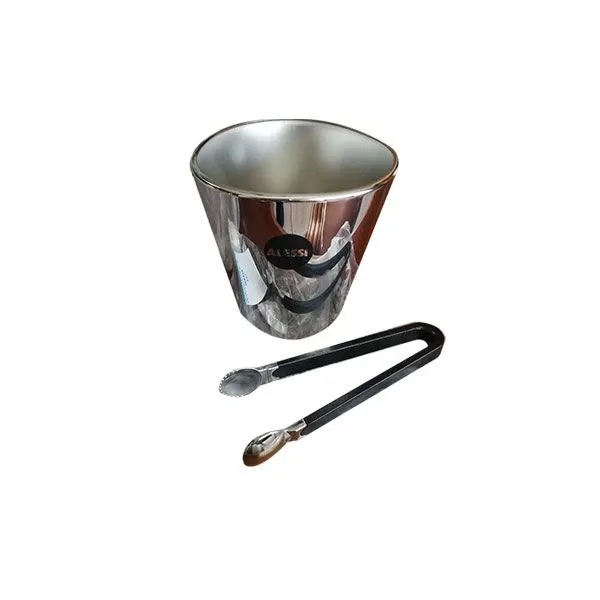 JM24 ice bucket in steel with clamp, Alessi image