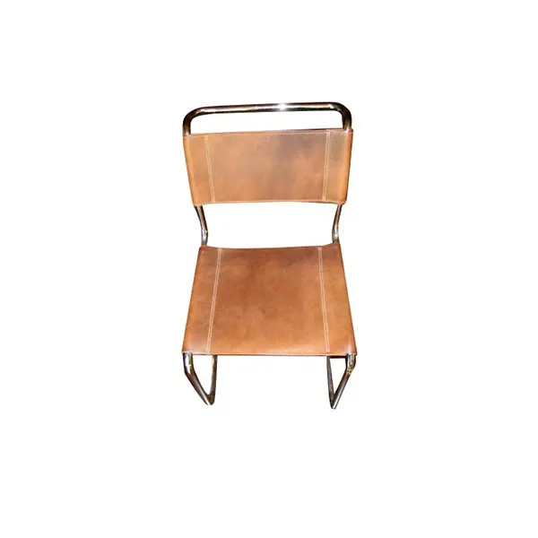 Sedia iconica Breuer S 33 di Marcel Breuer in pelle, Thonet image