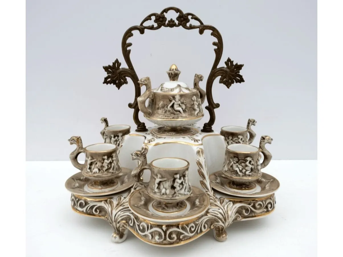 Set da caffè in porcellana vintage (anni'60), 2
