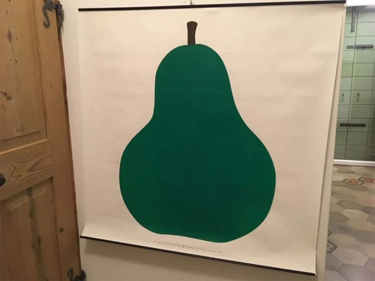 Screen printing Due, la Pera by Enzo Mari, Danese Milano 1