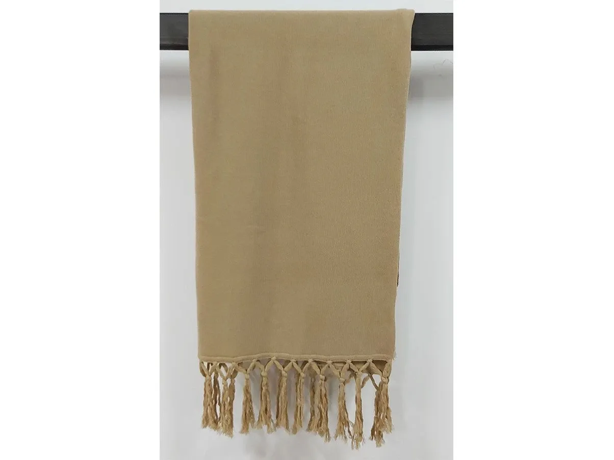 Plaid Tracey lavorazione tricot lana (beige), Ivano Redaelli 2