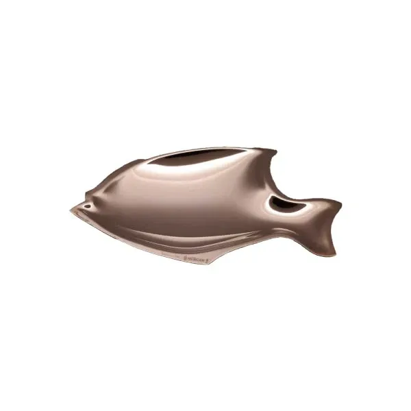 Image of Elegante centrotavola a forma di pesce in argento, De Vecchi