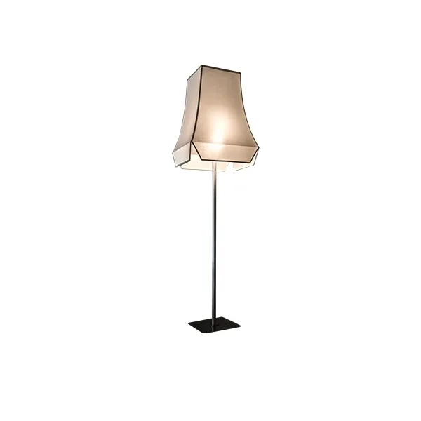 Cloche FL New floor lamp in bronze and cotton, Contardi image