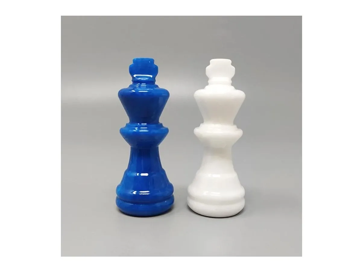 Scacchiera vintage blu e bianco (anni'70) 6