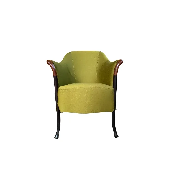 Armchair 63220 Progetti in green fabric, Giorgetti image