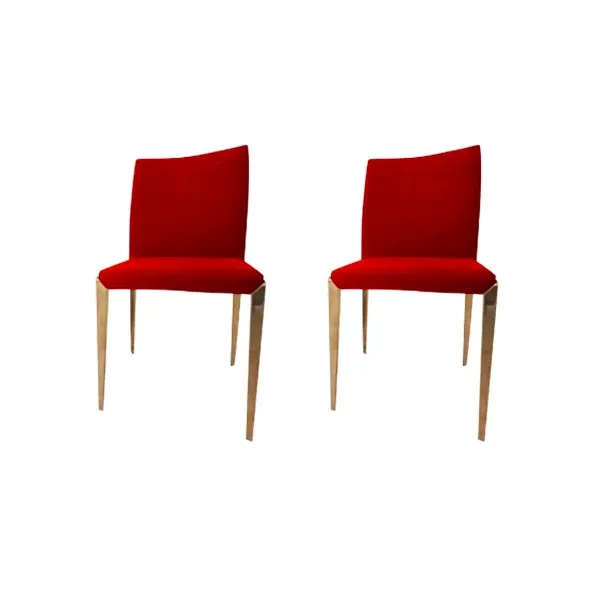 Set of 2 Dart chairs in removable fabric (red), Molteni&C image