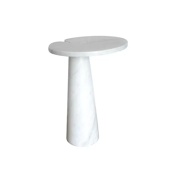 Coffee table by Angelo Mangiarotti in Carrara marble image