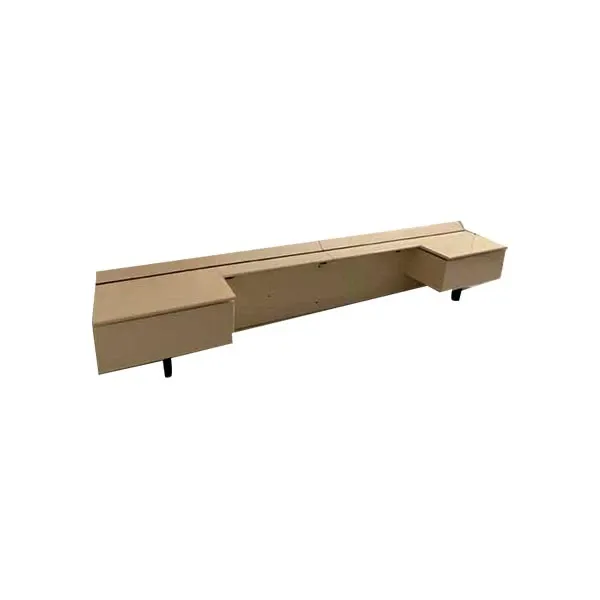 Image of Testata letto Alanda in legno con comodini rotanti, B&B Italia