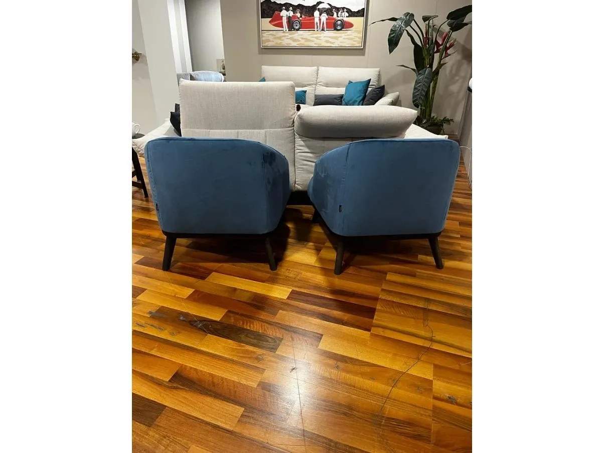 Set 2 poltrone St. Tropez in velluto, Ditre 9