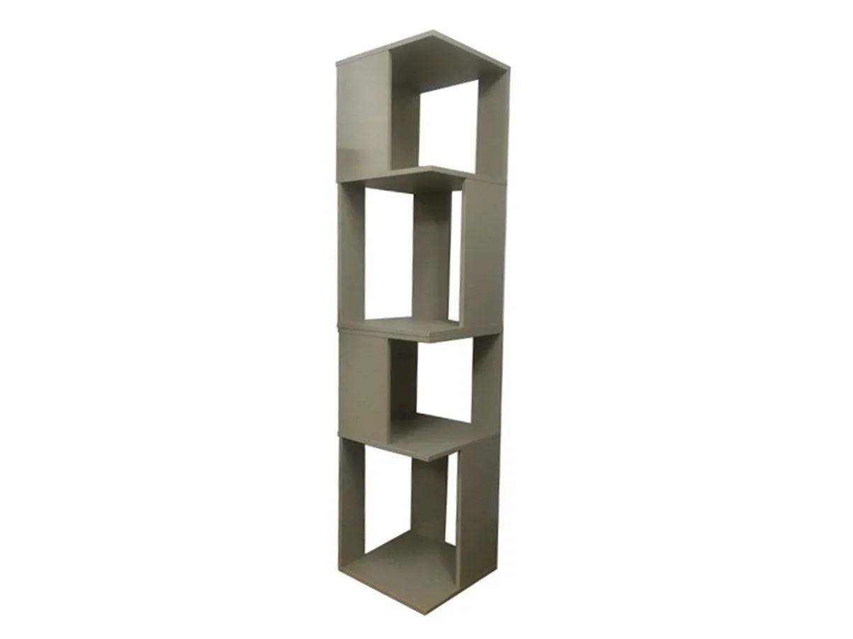 Cubic 2 bookcase assembled in wood (beige) 1