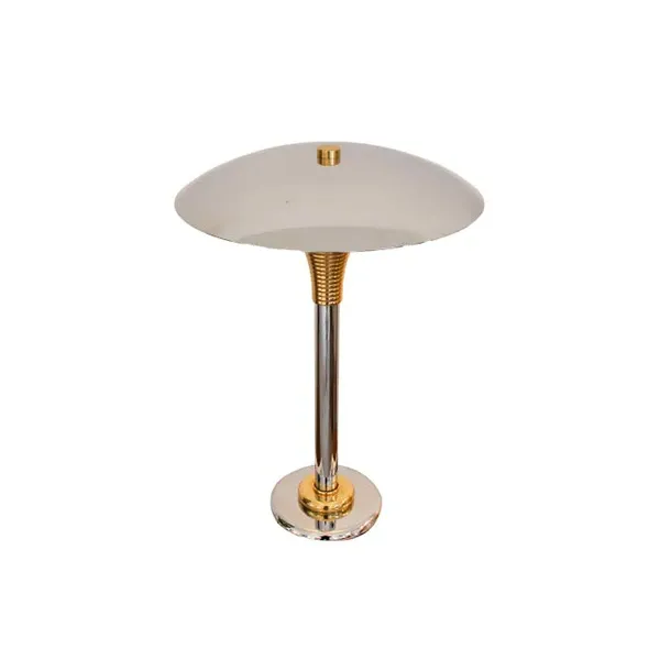 Lampada da tavolo Ministeriale in ottone e metallo, Drummond image