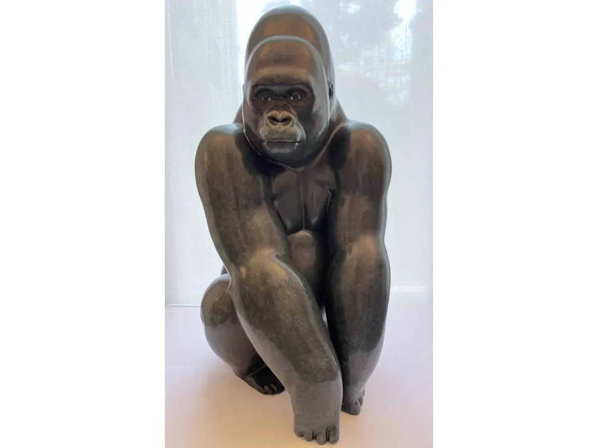 Scultura Gorilla in gres porcellanato,  Lladró image