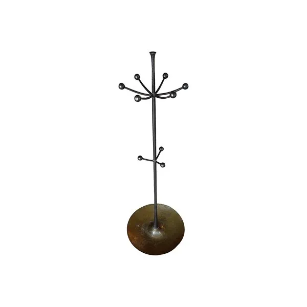 Achene umbrella stand in iron with brass basin, Caporali image