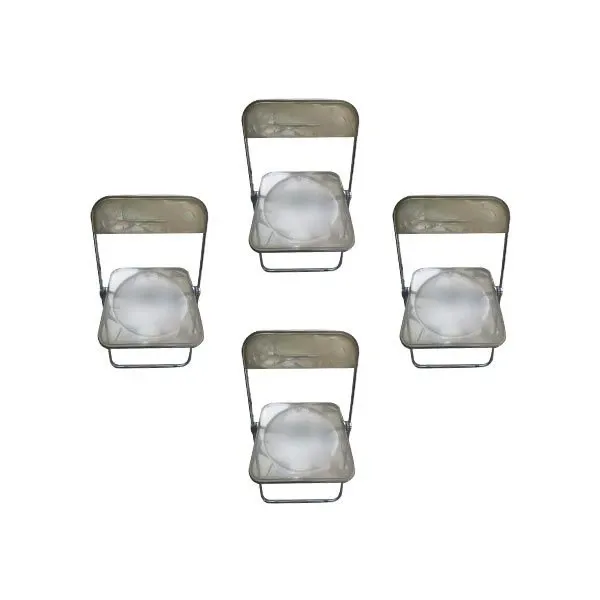 Set 4 sedie Plia in plastica e metallo, Anonima Castelli image