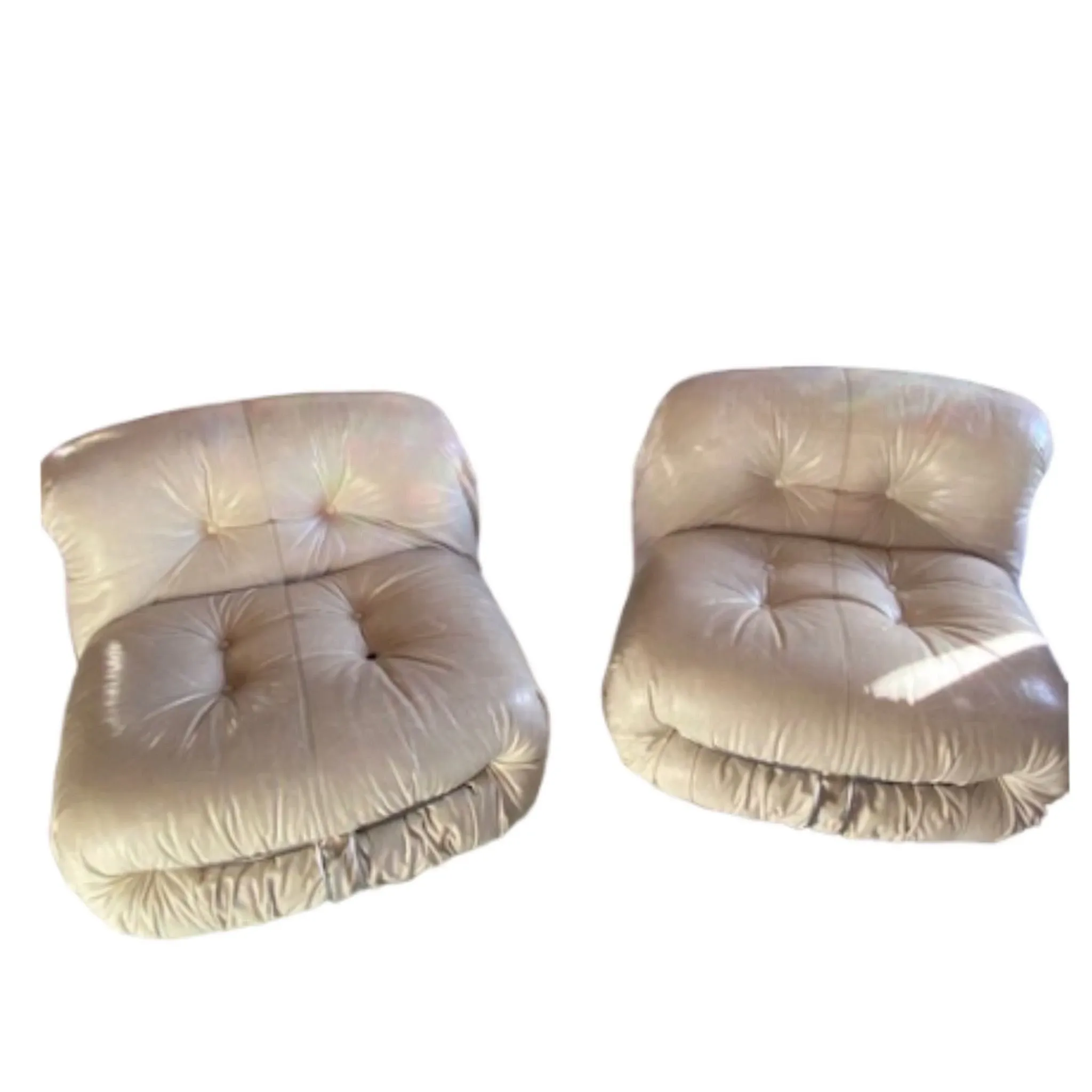 Image of Set 2 Poltrone Soriana 1969 Afra&Tobia Scarpe, Cassina