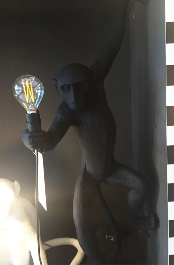 The Monkey Lamp (Hanging Left Black) 3