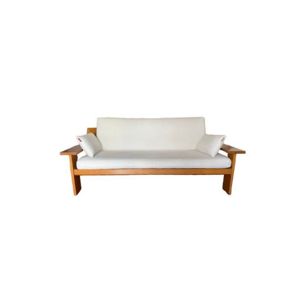3 seater sofa in solid oak wood, Plinio il Giovane image