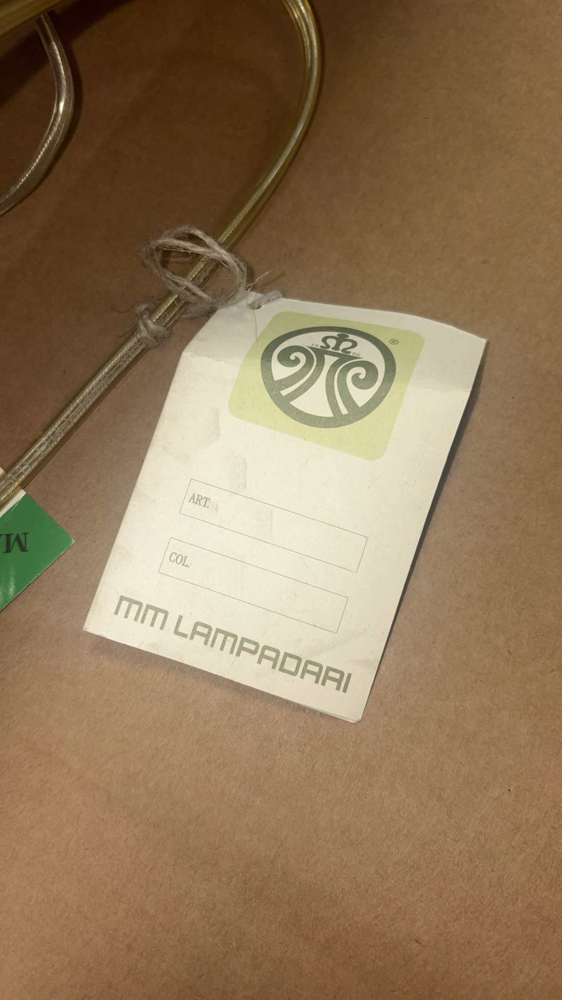 Silber und Gold Kugel Tischlampe Lume Brand