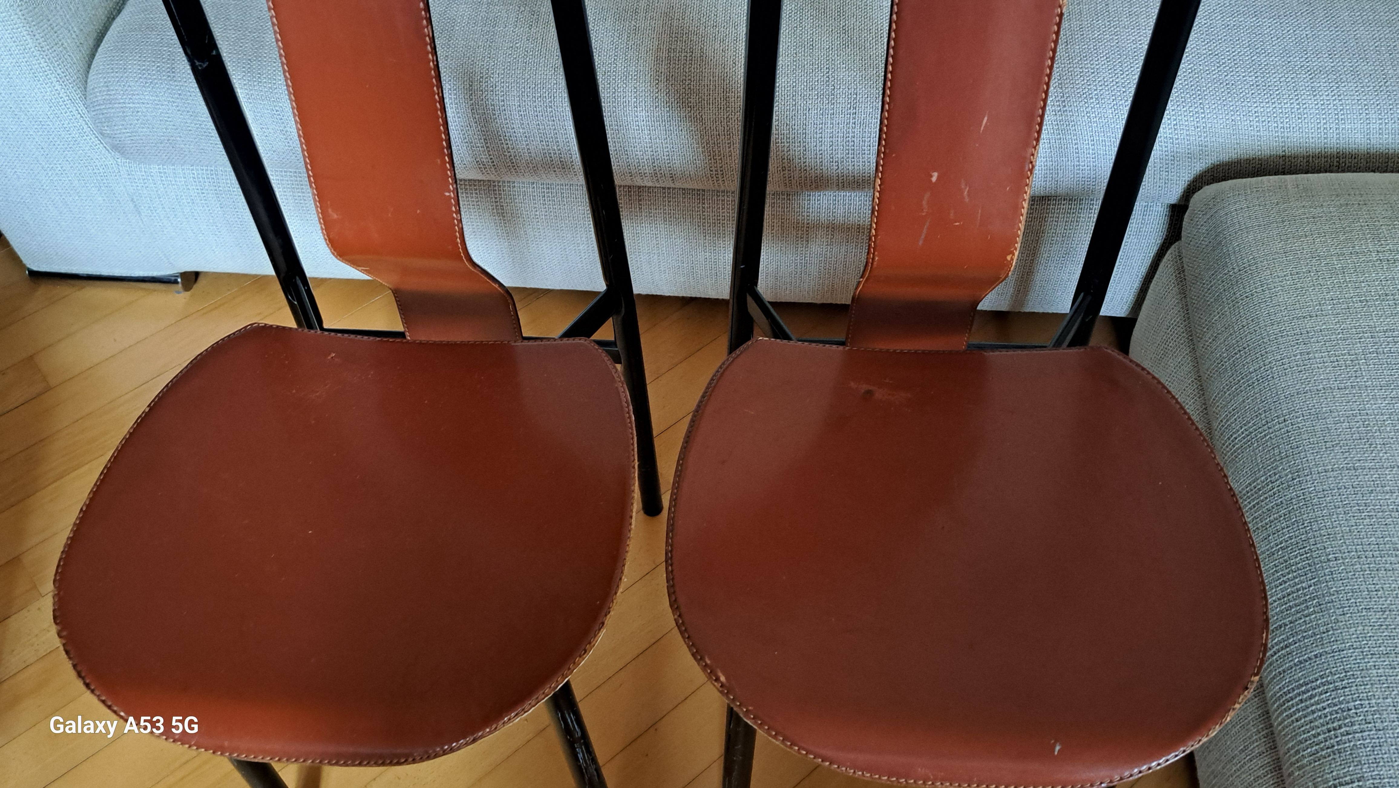 Pair of high back chairs Irma by Achille Castiglioni Main