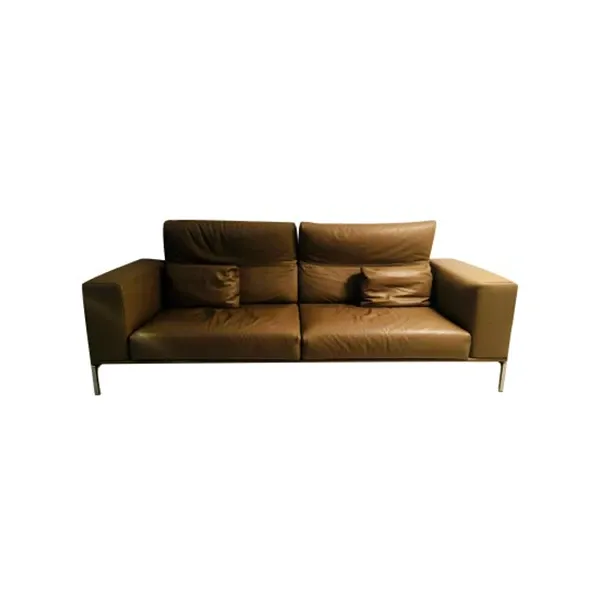 Moov 3 seater leather sofa by Piero Lissoni, Cassina image