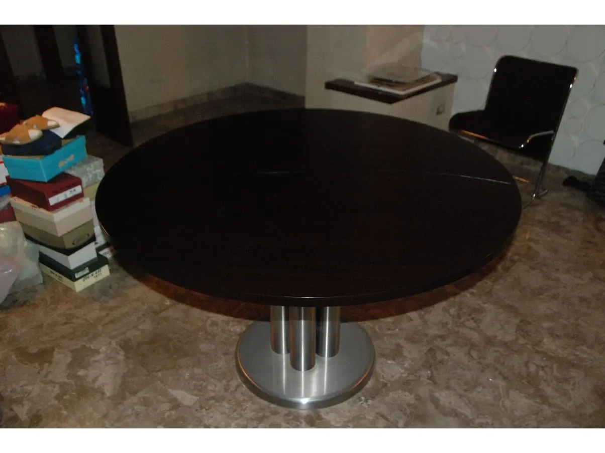 Tavolo Esse rotondo estensibile, Acerbis 3