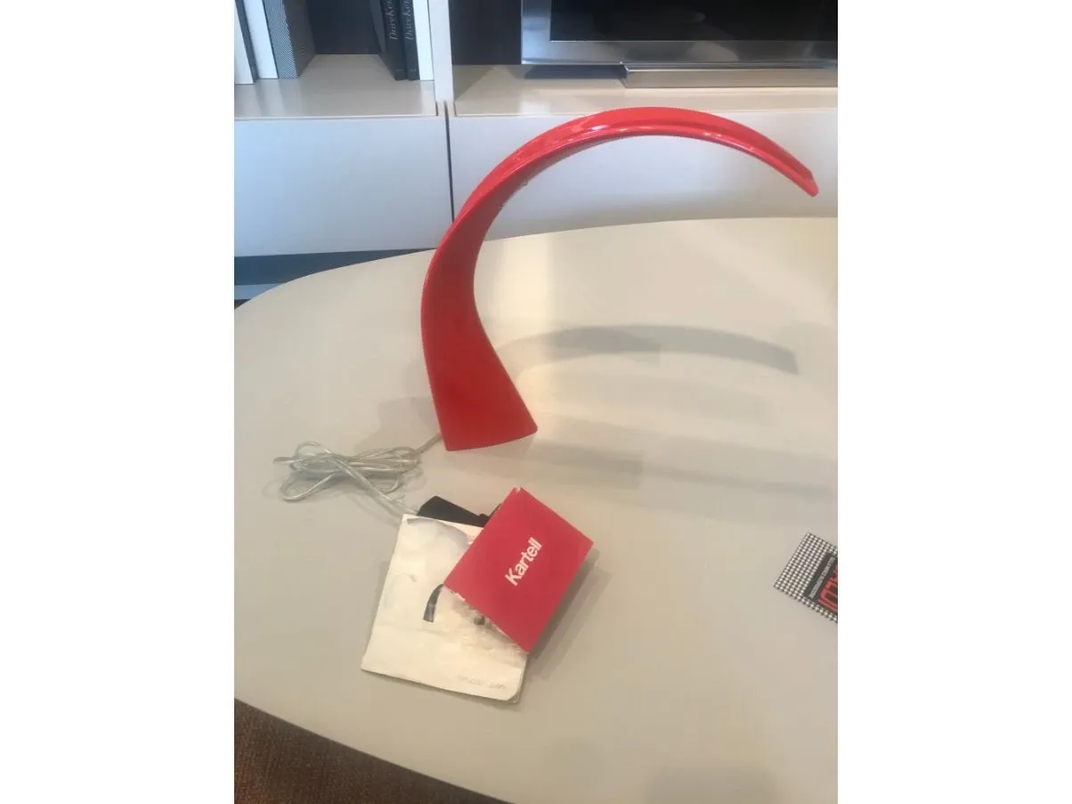 Lampada da tavolo Taj mini rossa, Kartell 1