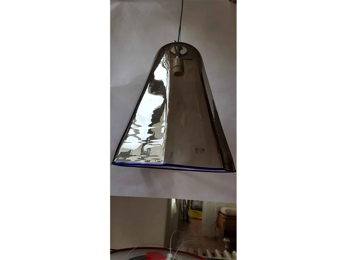 Lampada a sospensione a campana in vetro 2