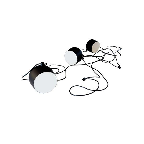 Aim suspension lamp in aluminum (black), Flos image