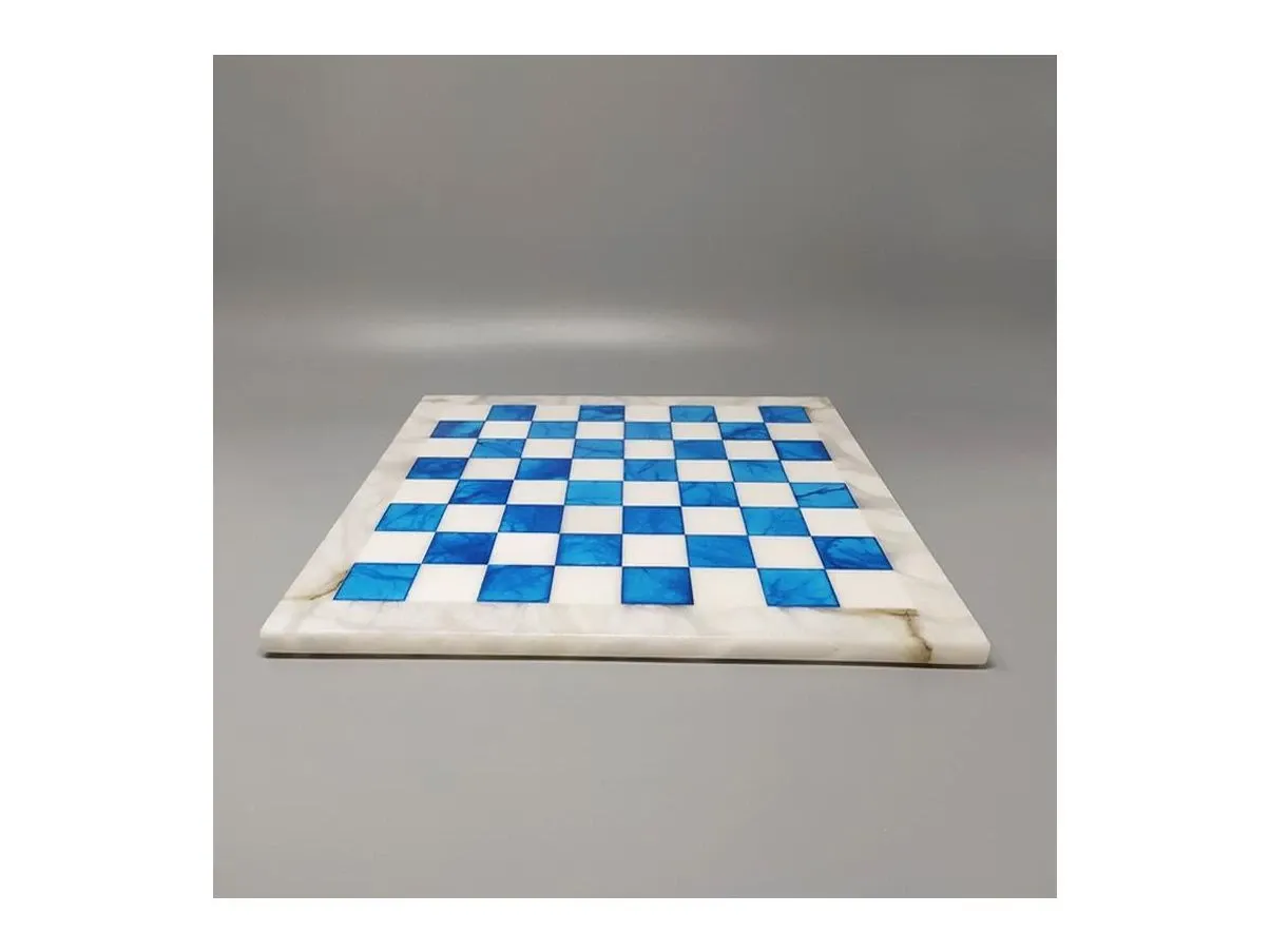 Scacchiera vintage blu e bianco (anni'70) 5