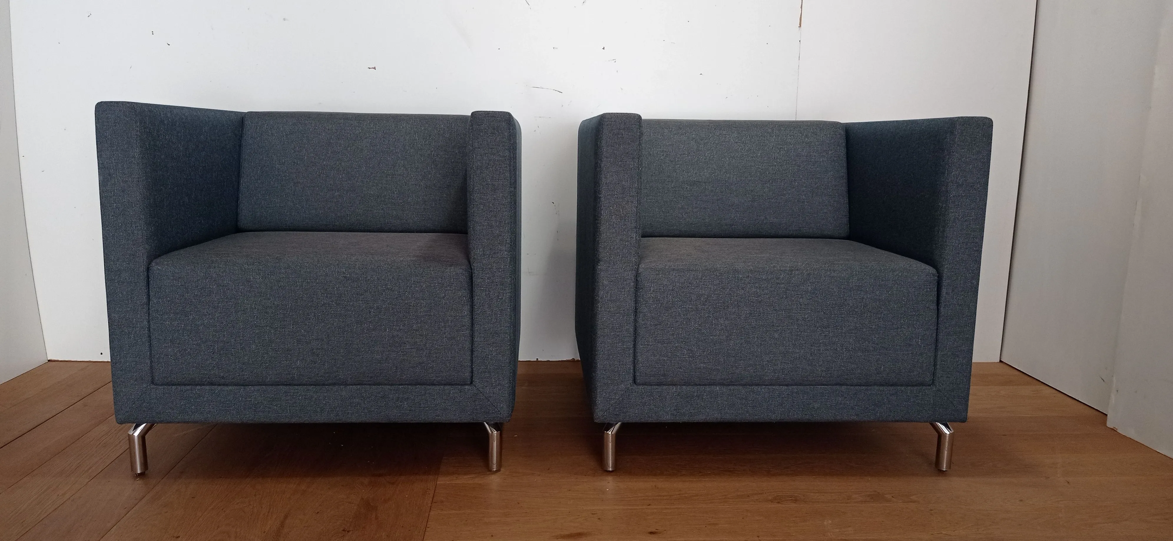 Set 2 poltrone Low blu cobalto, Markant 2