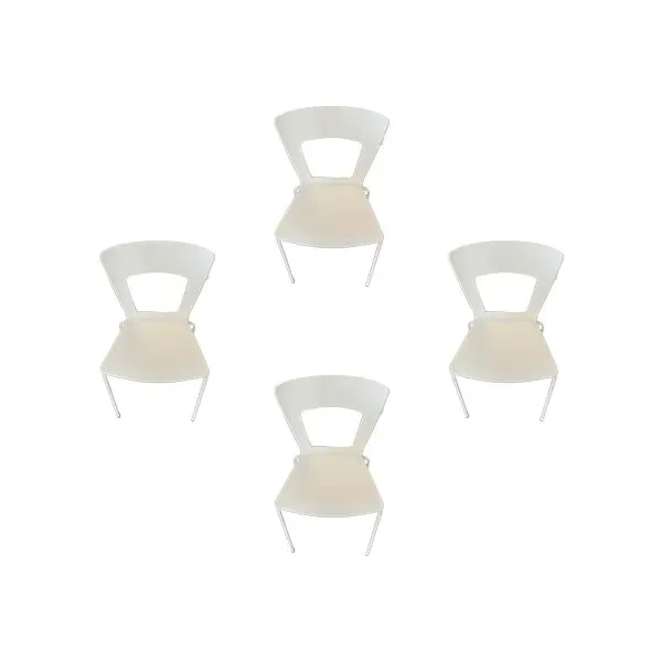 Set of 4 Lilia chairs in plastic (white), Riflessi image