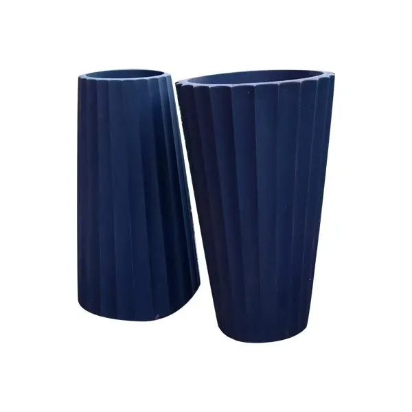 Set of 2 blue Eufronio vases, Serralunga image