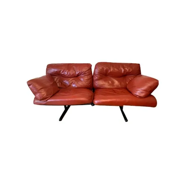 Ouverture 2 seater sofa in leather (bordeaux), Poltrona Frau image