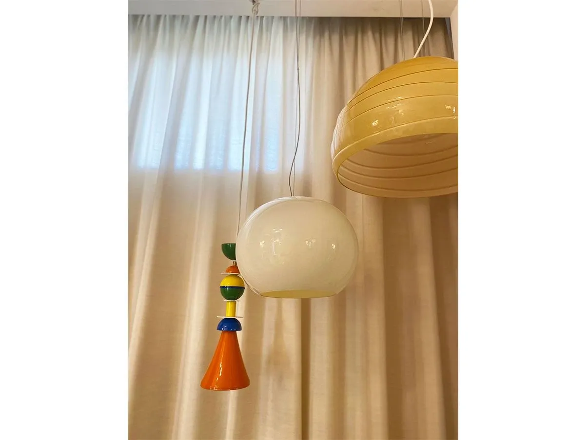 Lampada a sospensione Bud 3 LED in vetro bianco, Foscarini 3