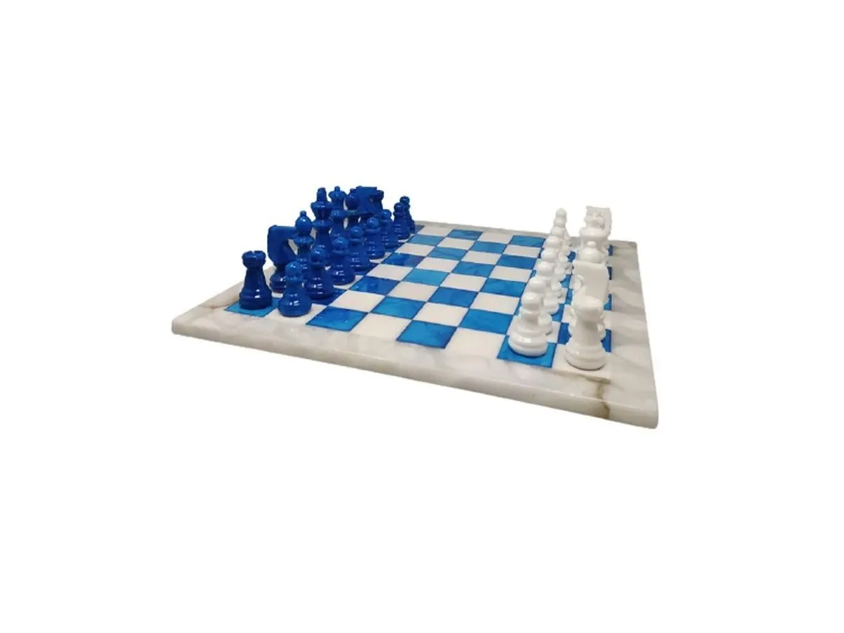 Scacchiera vintage blu e bianco (anni'70) 