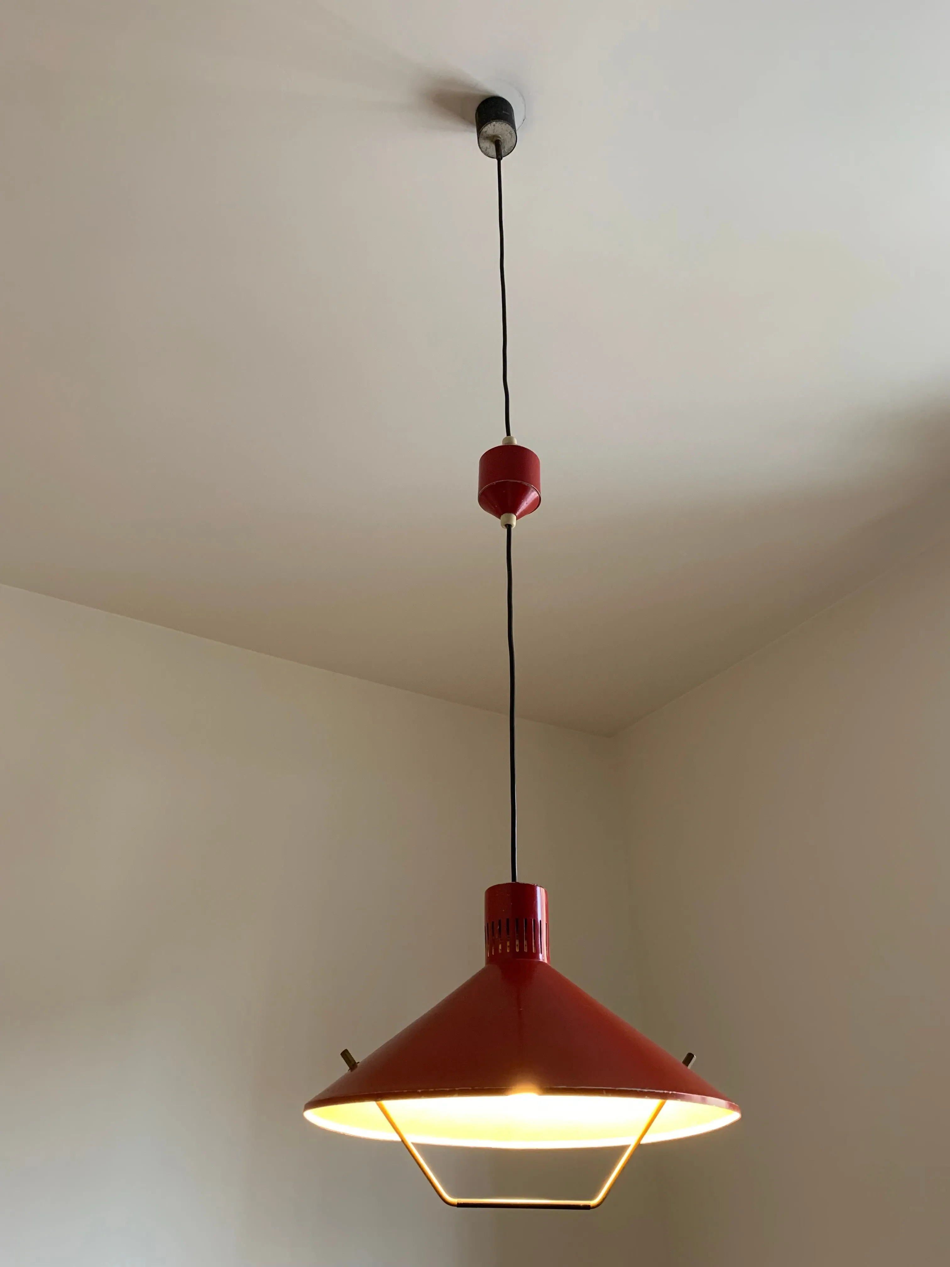 Red sliding lamp mod. 1125 4