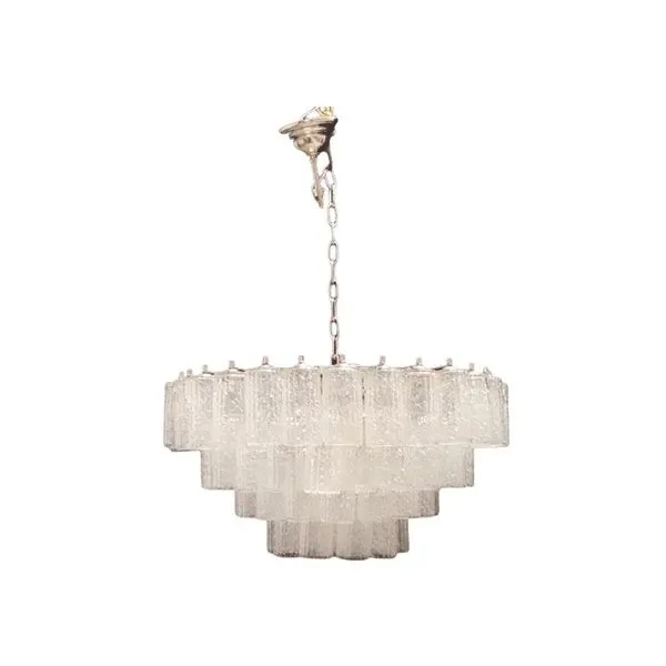 Lampadario a sospensione vintage in vetro di Murano 