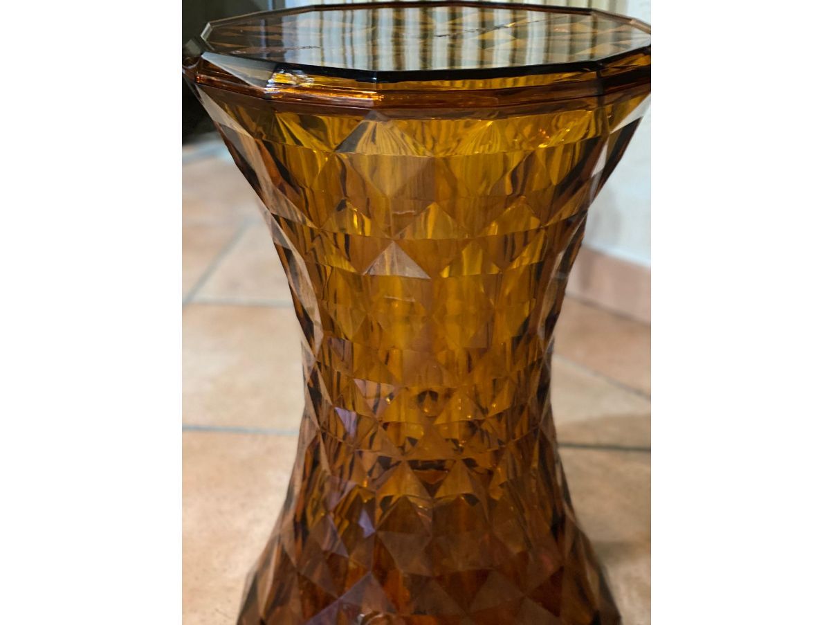 Stone low stool copper by Marcel Wanders, Kartell Front